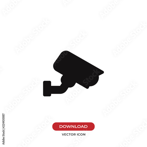 Security camera vector icon