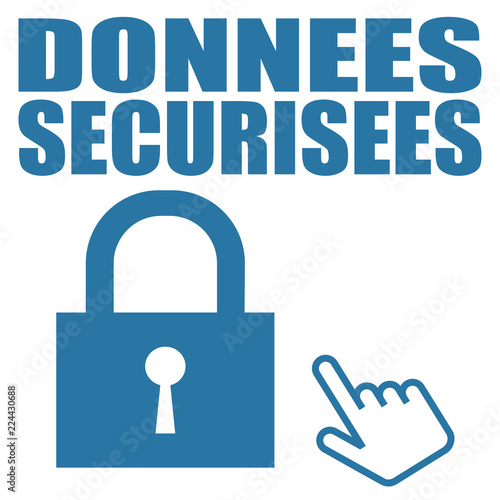 Logo données sécurisées.