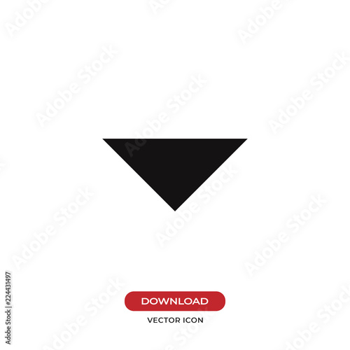 Drop down arrow vector icon