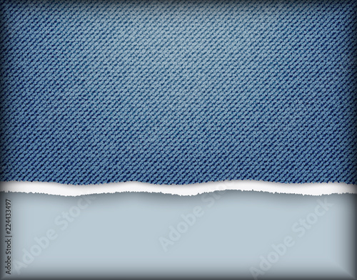 Jeans texture with torn edges