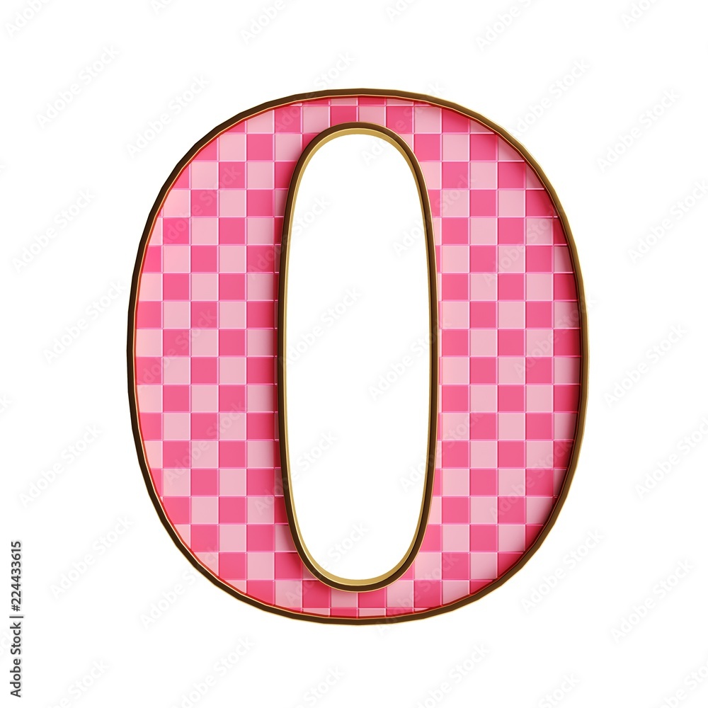 Plastic isolated pink alphabet and numbers cheker 3d illustration Plastic isolated pink alphabet and numbers cheker 3d illustration
