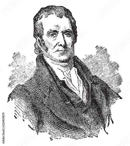 John Marshall, vintage illustration