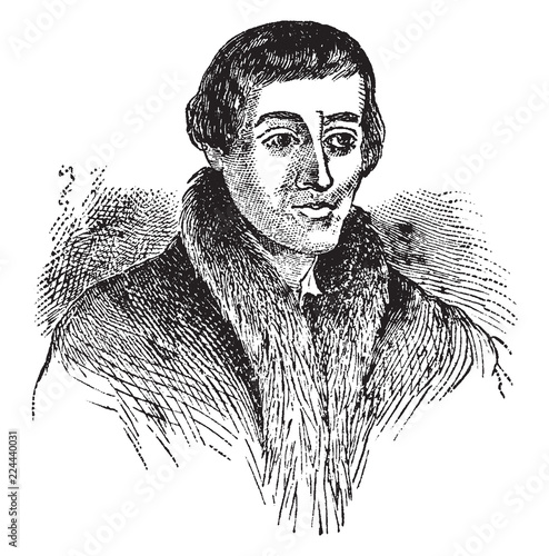 Nicolaus Copernicus, vintage illustration