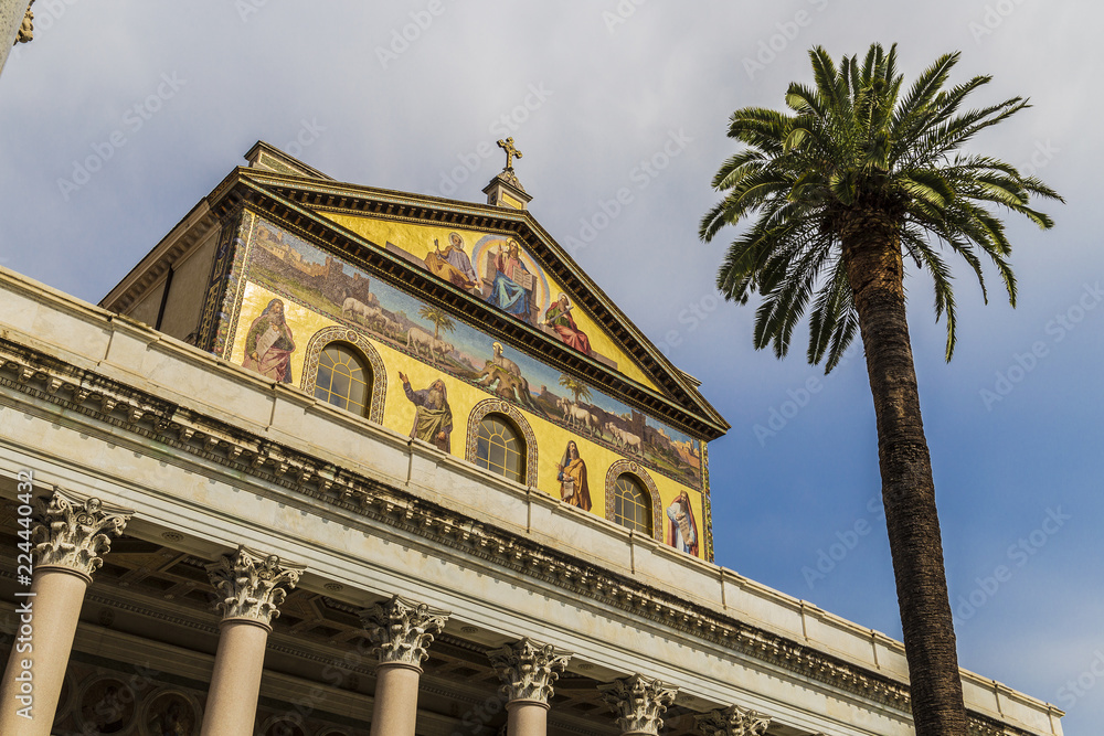 Fototapeta premium Basilica of Saint Paul Outside the Walls in Rome, Italy