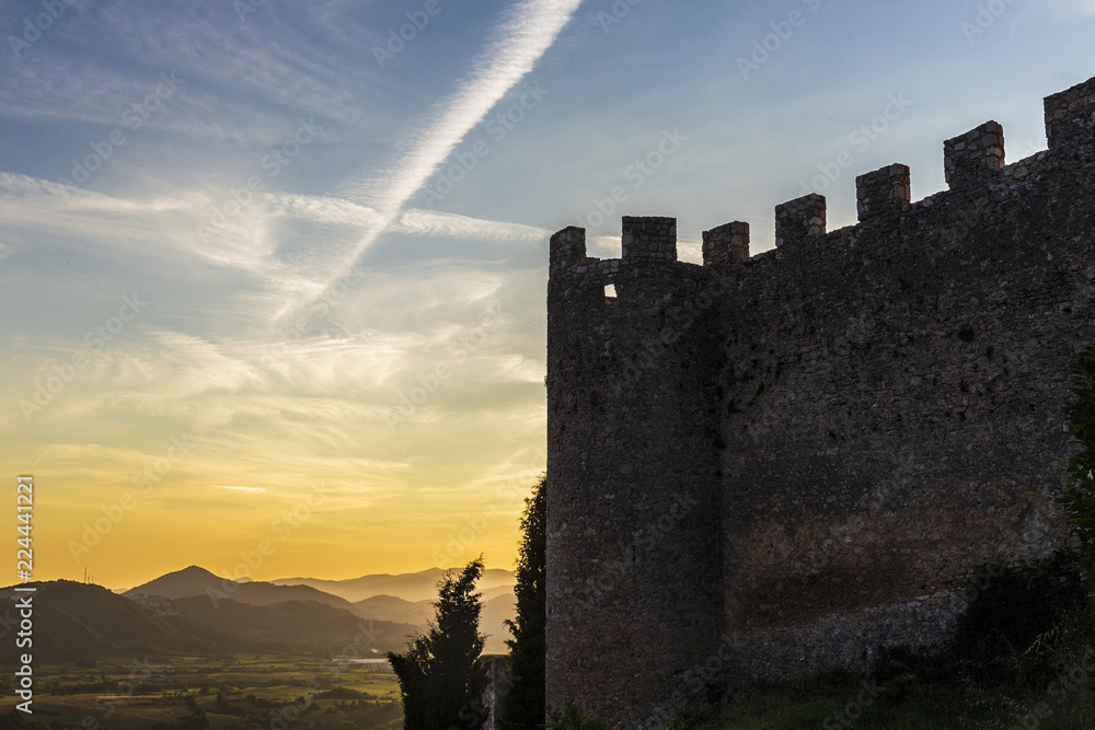 Castle of Pereto in Abruzzo, Italy