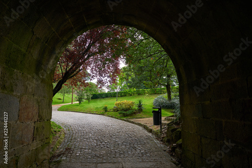 Fotografie Castro de Vigo park in Galicia Spain
