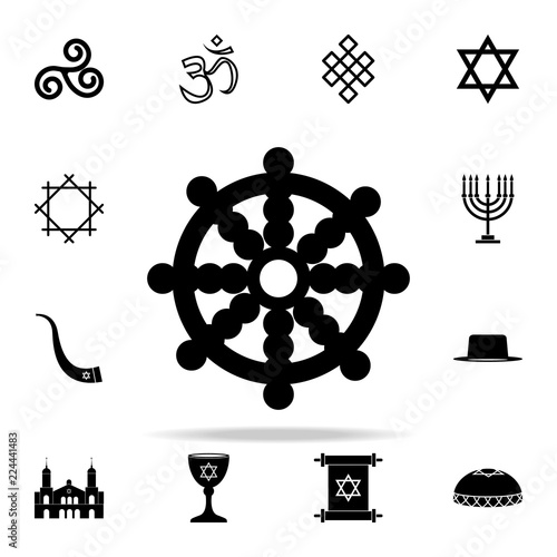 dragon wheel icon. Religion icons universal set for web and mobile