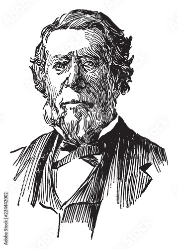 Hamilton Fish, vintage illustration