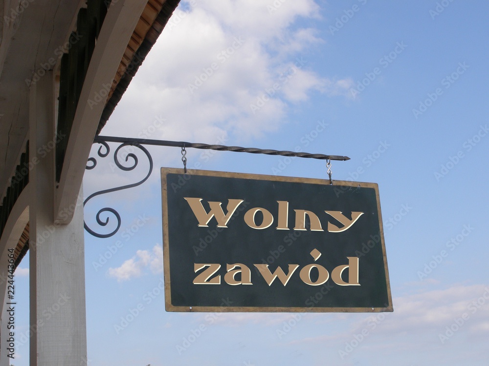 Obraz premium Wolny zawód