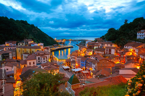 Cudillero village in Asturias Spain