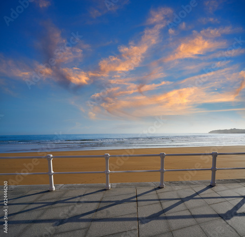 Gijon playa San Lorenzo beach Asturias Spain