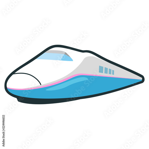 地上でもっとも速い移動手段である電車のイラスト