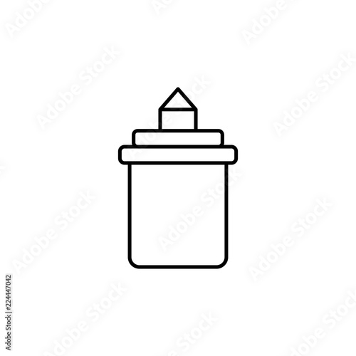 plastic cup icon. Element of fast food for mobile concept and web apps icon. Thin line icon for website design and development, app development