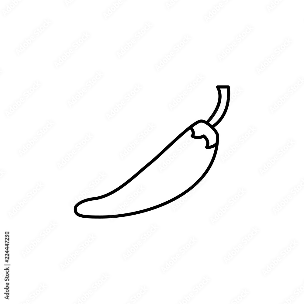 hot peppers icon. Element of fast food for mobile concept and web apps icon. Thin line icon for website design and development, app development hot peppers icon. Element of fast food for mobile concept and web apps icon. Thin line icon for website design and development, app development