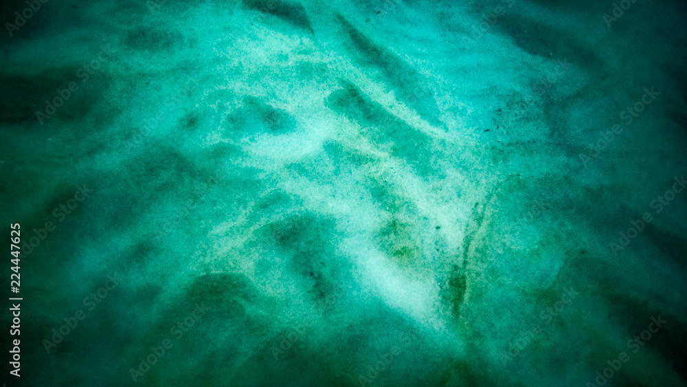 Looking at Stirred Up Sands on the Shallow Ocean Floor
