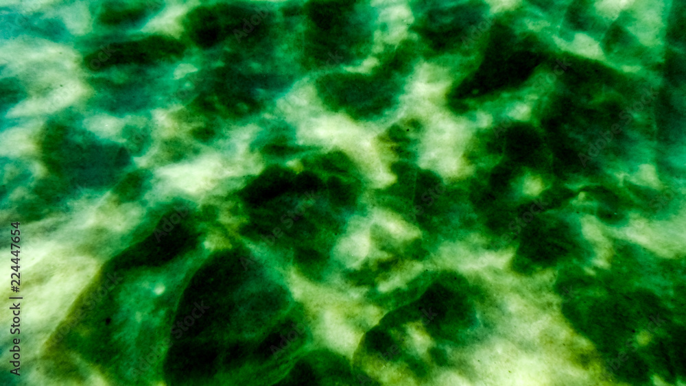 Looking at Stirred Up Sands on the Shallow Ocean Floor