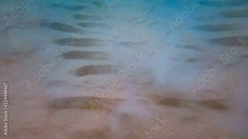 Obraz na płótnie Looking at the Sands of the Shallow Ocean Floor in Phuket Thailand w salonie