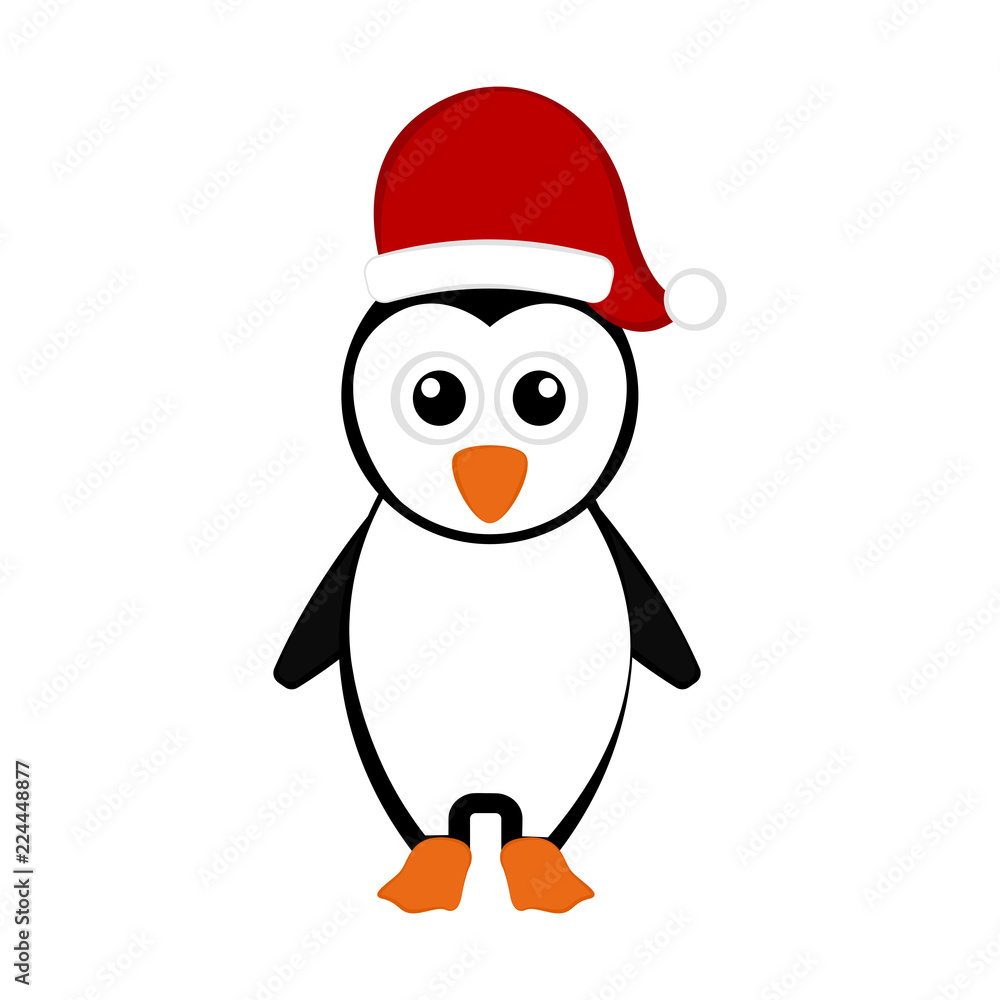 Christmas penguin cartoon character Christmas penguin cartoon character