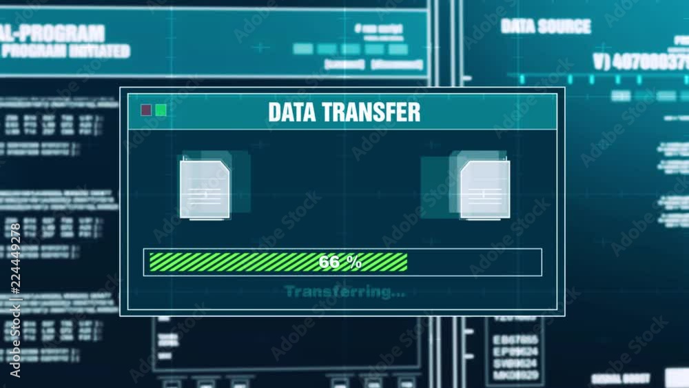 86. Data Transfer Progress Warning Message Transfer Complete Alert on Computer Screen Entering System Login And Password. granted System Security, Cyber Crime, Computer Hacking Concept