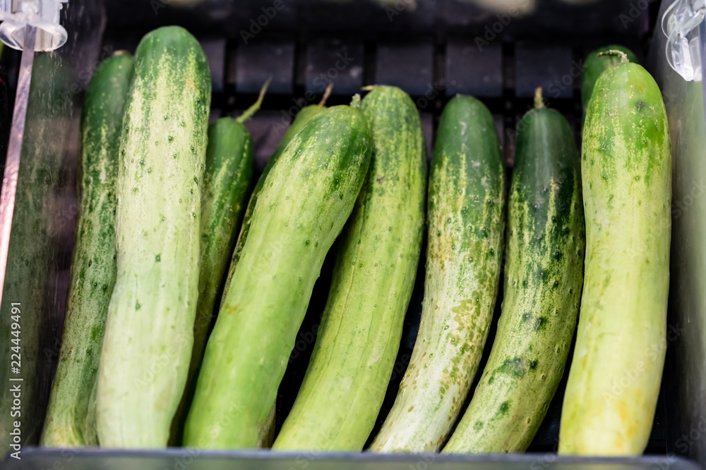 Foto de Cucumbers are vegetable that has rich in vitamins, water. They