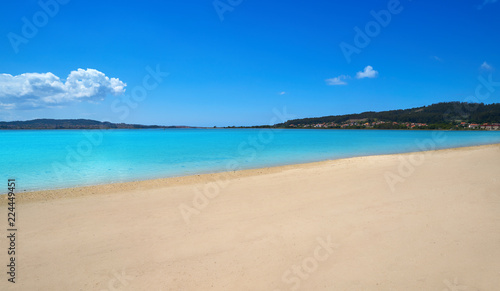 La Toja island Toxa beach of Pontevedra Galicia