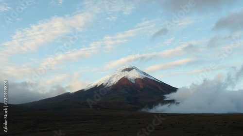 Cotopaxi Volcano at sunrise, Cotopaxi National Park, Cotopaxi Province, Ecuador