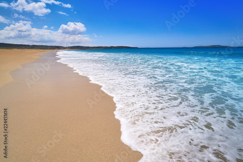 Montalvo beach in Pontevedra of Galicia Sanxenxo photo