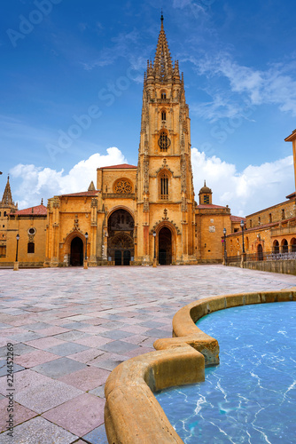Oviedo Cathedral in Asturias Spain photo