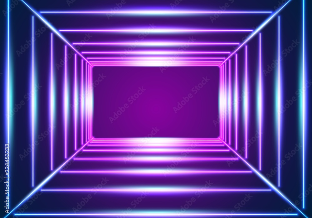 Bright neon lines background Bright neon lines background