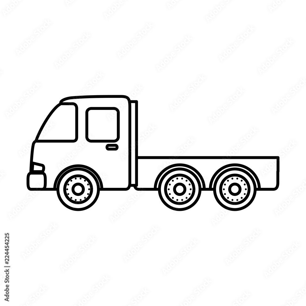 delivery service truck isolated icon