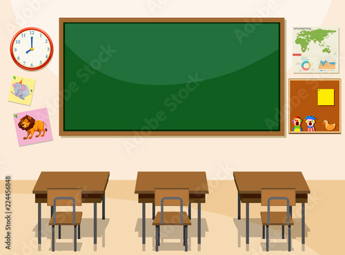 Interior of a classroom