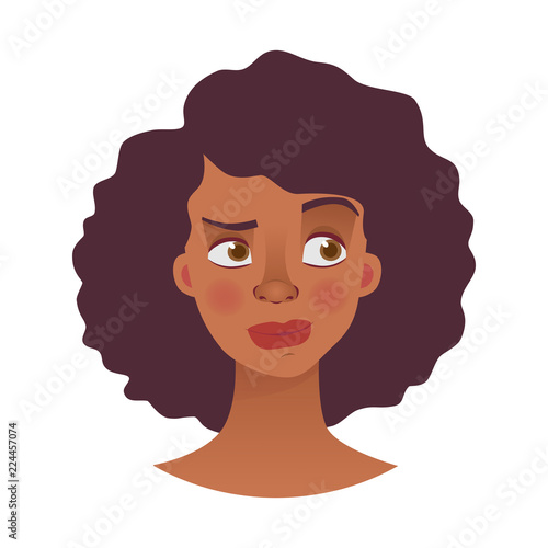 face of African woman
