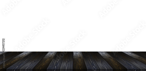 Old wooden floor, black background,