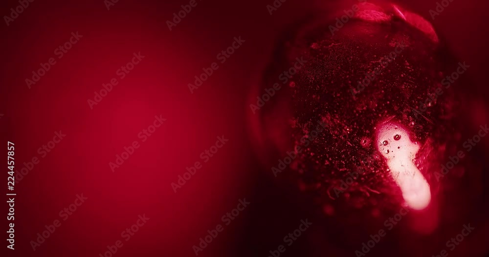 Red light extreme macro shot