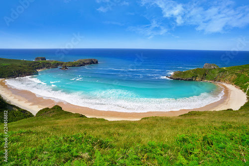 Torimbia beach in Asturias near Llanes Spain