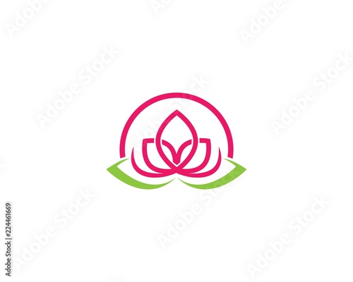 flowers design logo Template