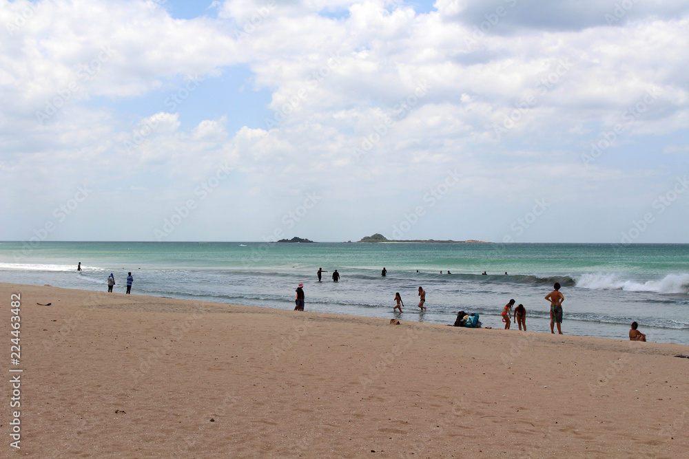 The white sand beach of Nilaveli beach in Trincomalee