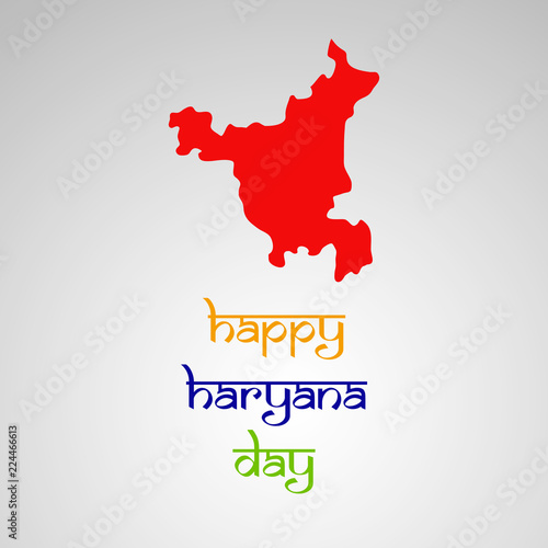 illustration of elements of Indian state Haryana Divas background