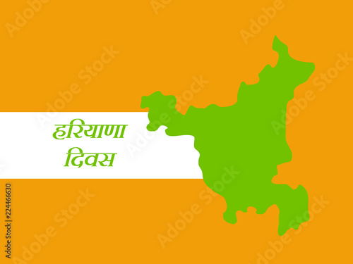 illustration of elements of Indian state Haryana Divas background