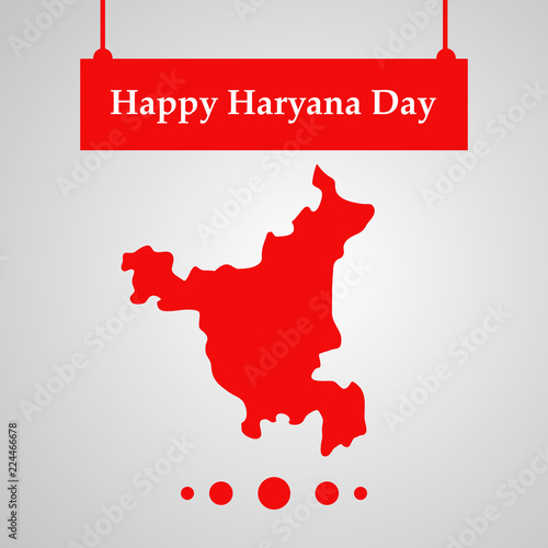 illustration of elements of Indian state Haryana Divas background