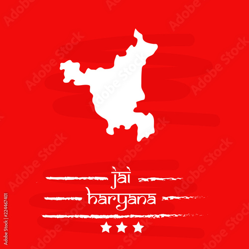 illustration of elements of Indian state Haryana Divas background