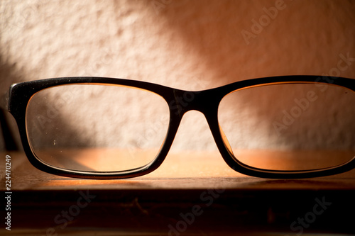 glasses old background