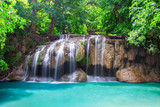Deep rain forest jungle waterfall