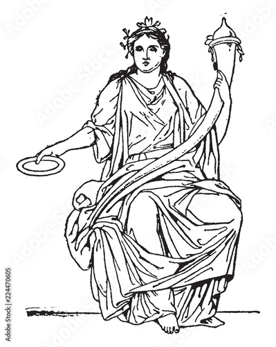 Fortuna vintage illustration.