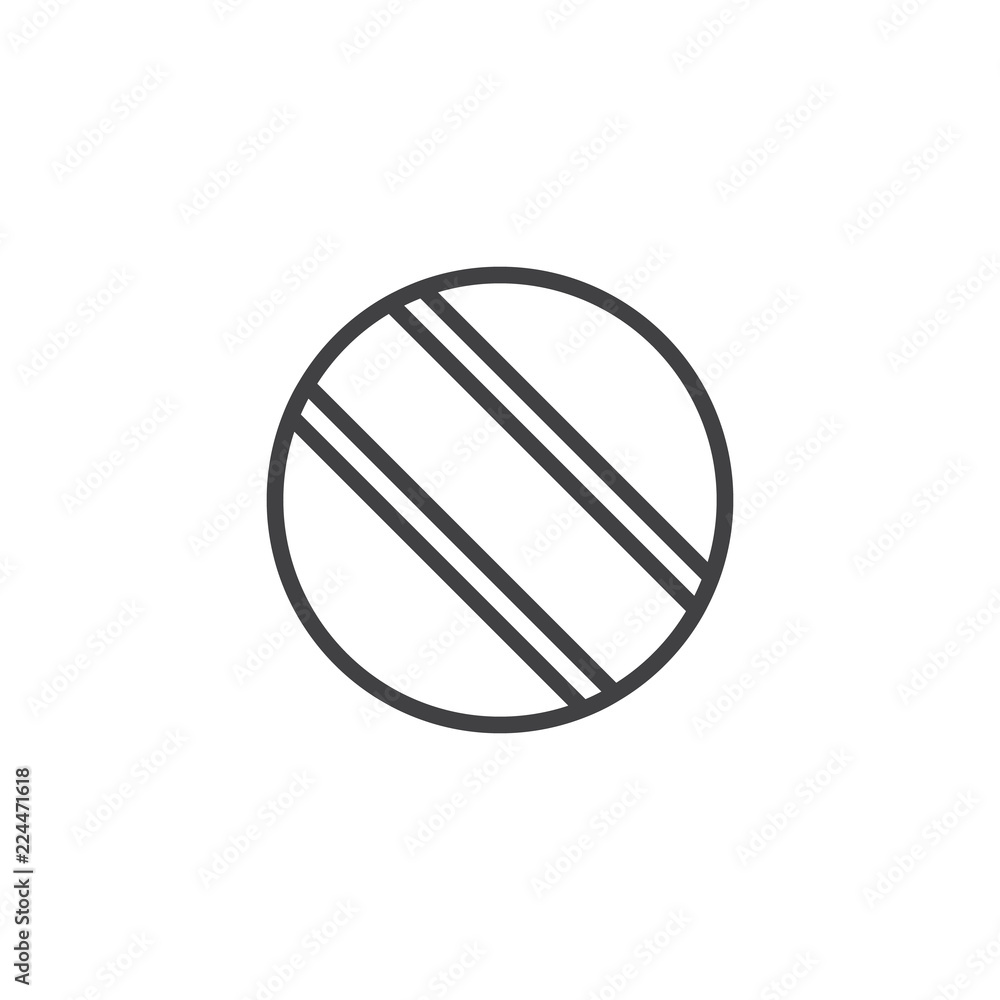 Play ball outline icon. linear style sign for mobile concept and web design. Rubber ball simple line vector icon. Symbol, logo illustration. Pixel perfect vector graphics Play ball outline icon. linear style sign for mobile concept and web design. Rubber ball simple line vector icon. Symbol, logo illustration. Pixel perfect vector graphics
