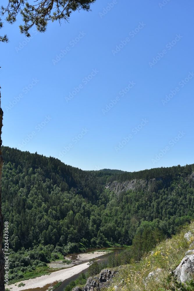 Obraz premium view from the top of mountain