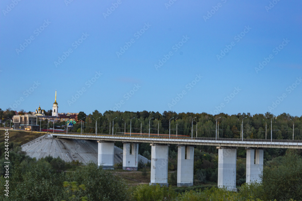 Bridge over the Oka river. Kaluga