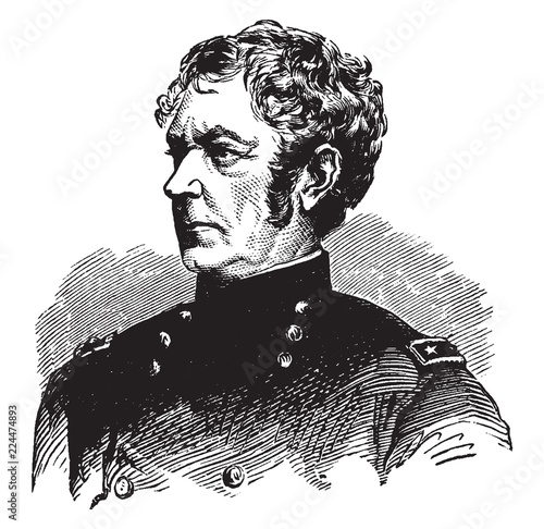 Joseph Hooker, vintage illustration