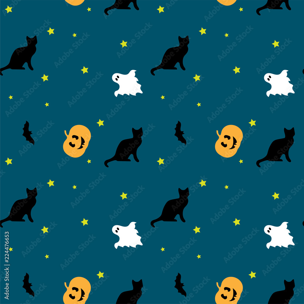 Fototapeta premium Halloween seamless pattern.Can be used for wallpaper, web page background, surface textures.
