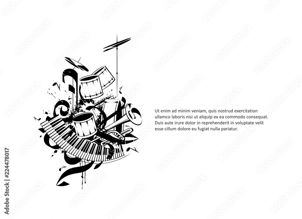 Vector compositions - music